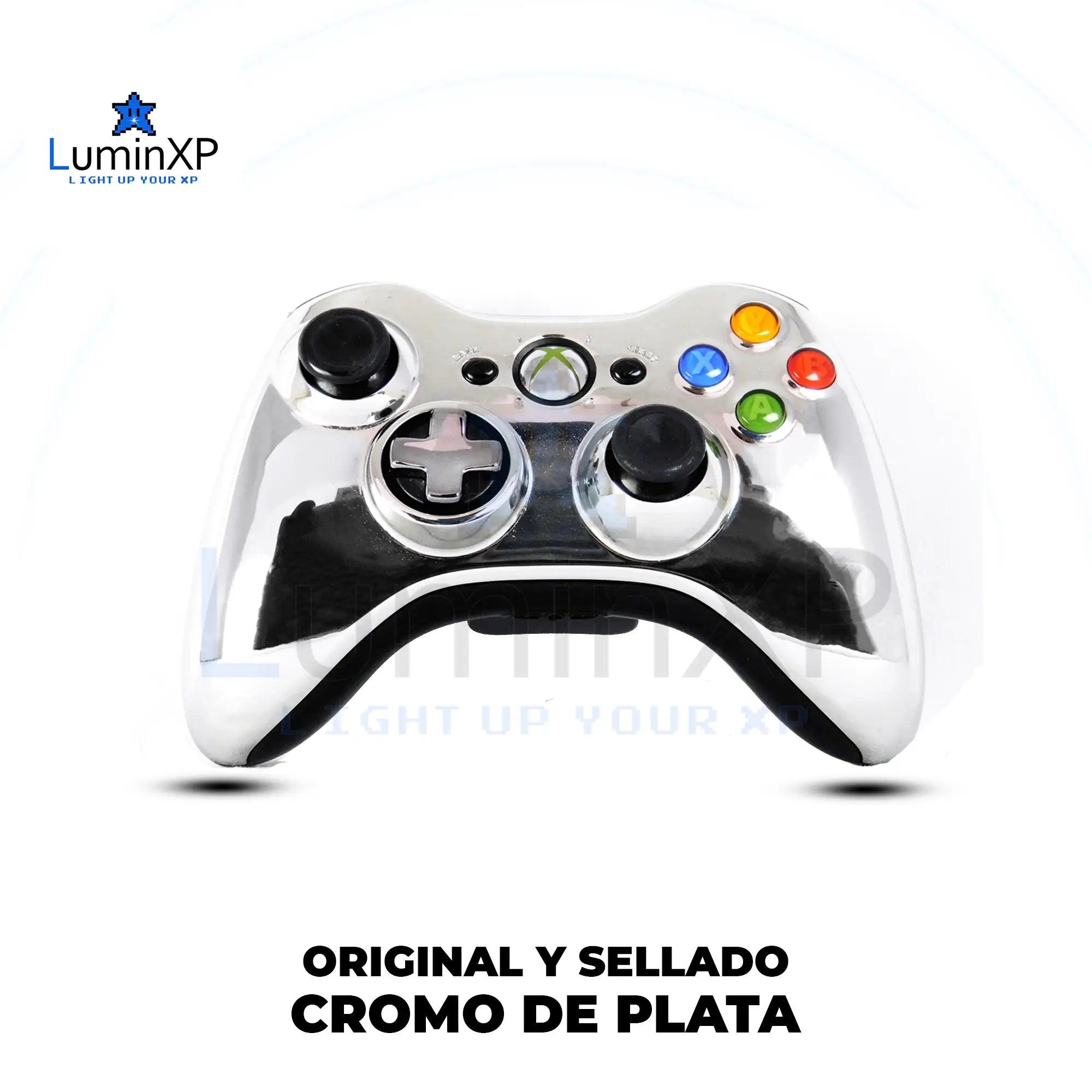 Control Inalámbrico Metalizado para Xbox 360 – Original (Colores Variados)