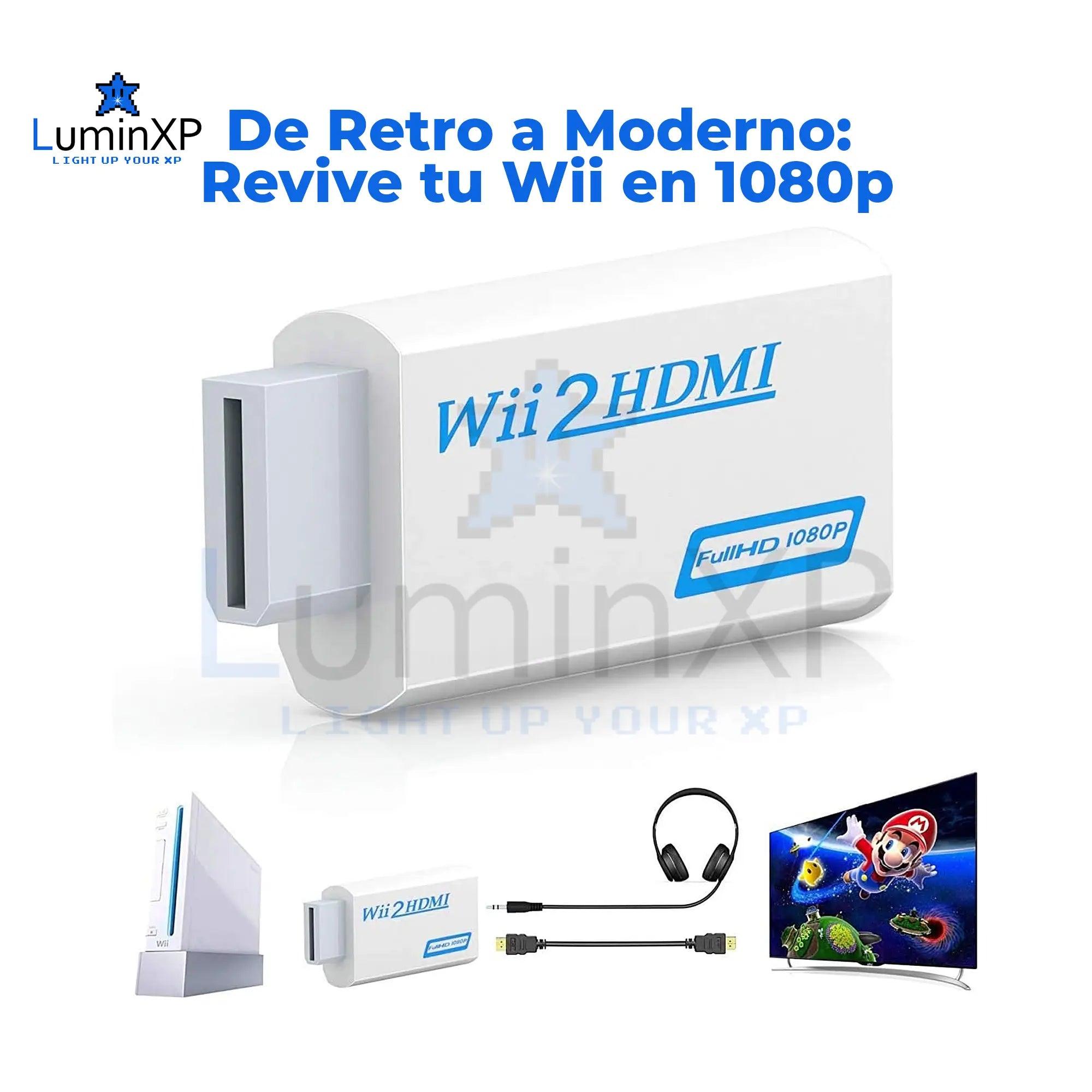 Convertidor Adaptador de Wii a HDMI Full HD 1080P - De Retro a Moderno