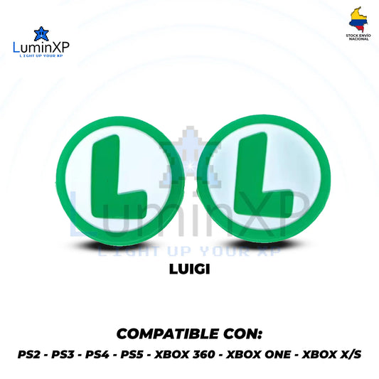 Gomas Grips Tapas de agarre para Joysticks de Luigi para PlayStation y Xbox