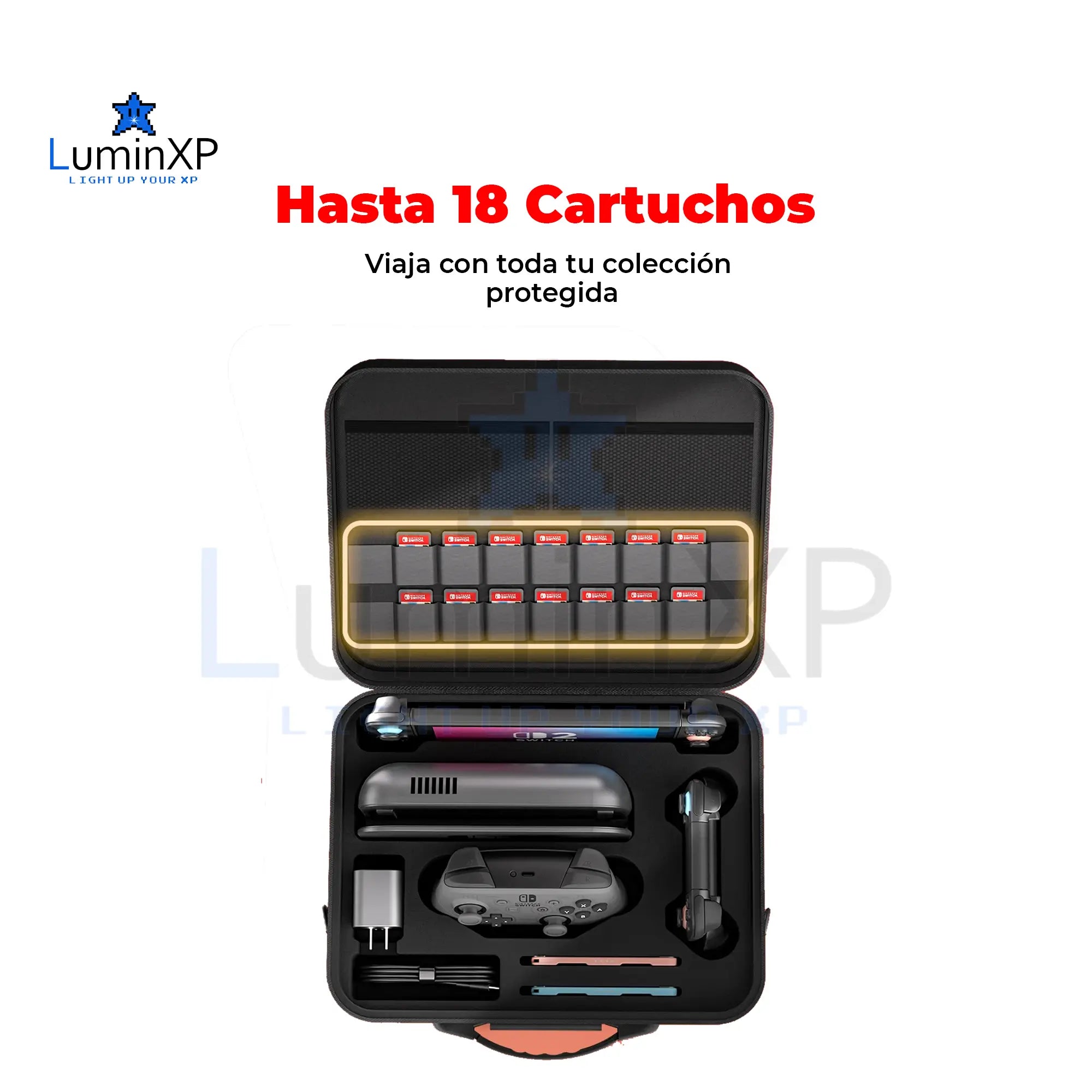 Maleta Rígida para Nintendo Switch 2 – Estuche de Viaje y Almacenamiento