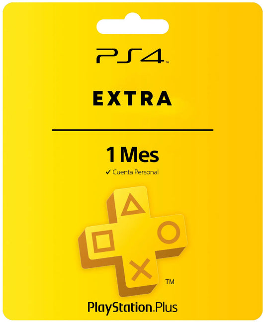 PS Plus Extra 1 Mes PS4 (Cuenta Principal)