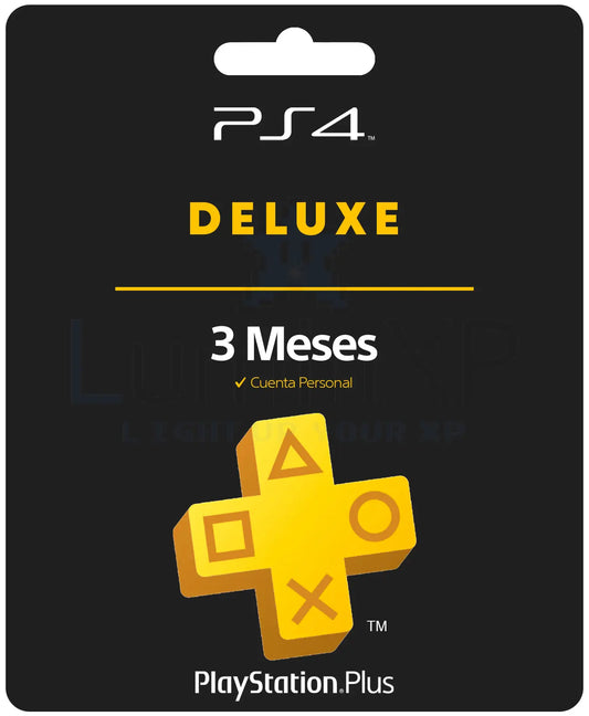 PS Plus PS4 Deluxe 3 Meses