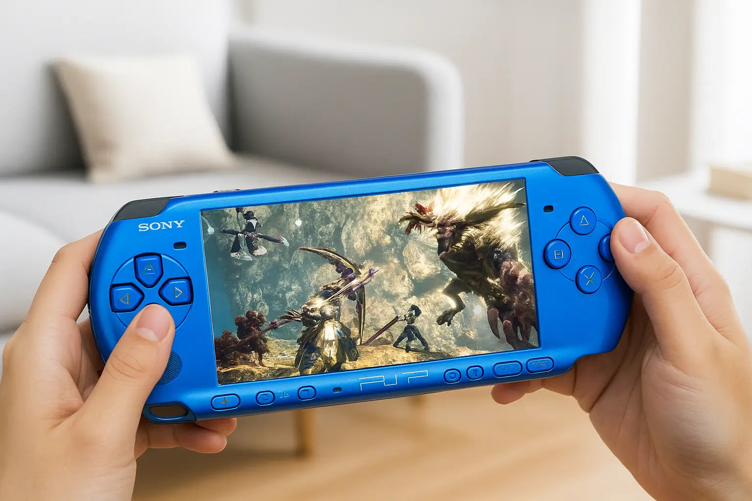 PSP‑3000® Consola Portátil Sony Original – 10 Juegos Incluidos (Reacondicionada)