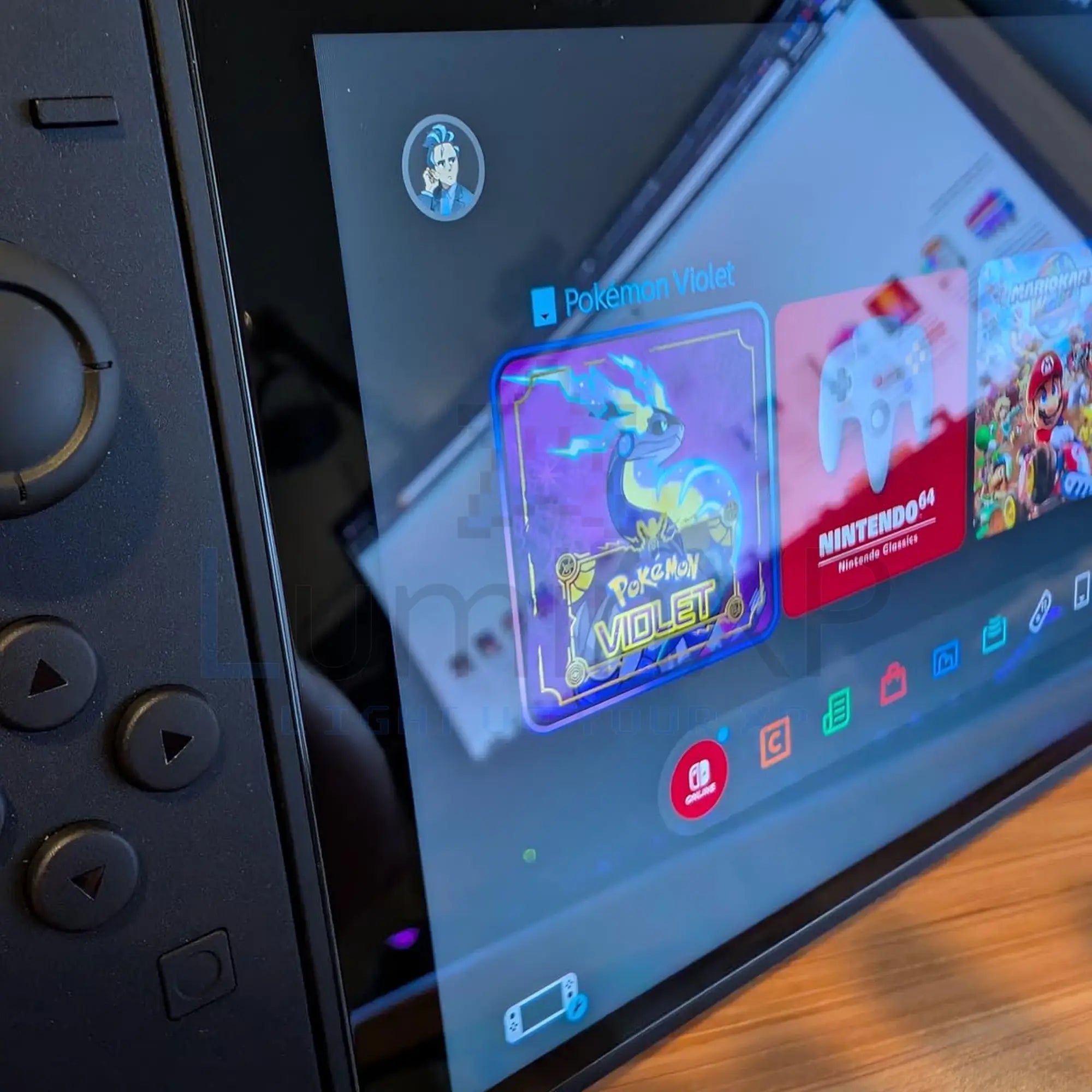 Protector de Pantalla Vidrio Templado para Nintendo Switch 2 2025 + Tapa de Joysticks